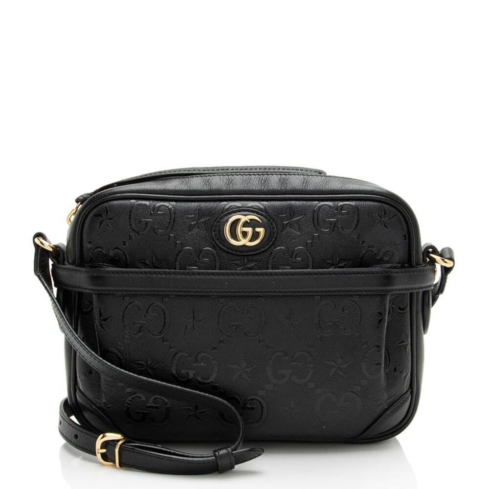 Gucci GG Leather Star Shoulder Bag